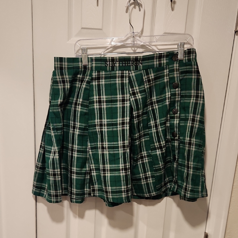 Harry Potter Slytherin Plaid Skirt